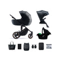 Kinderkraft 3-in-1 Mink Pro Prime 2 Travel System with Car Seat - Venezian Black