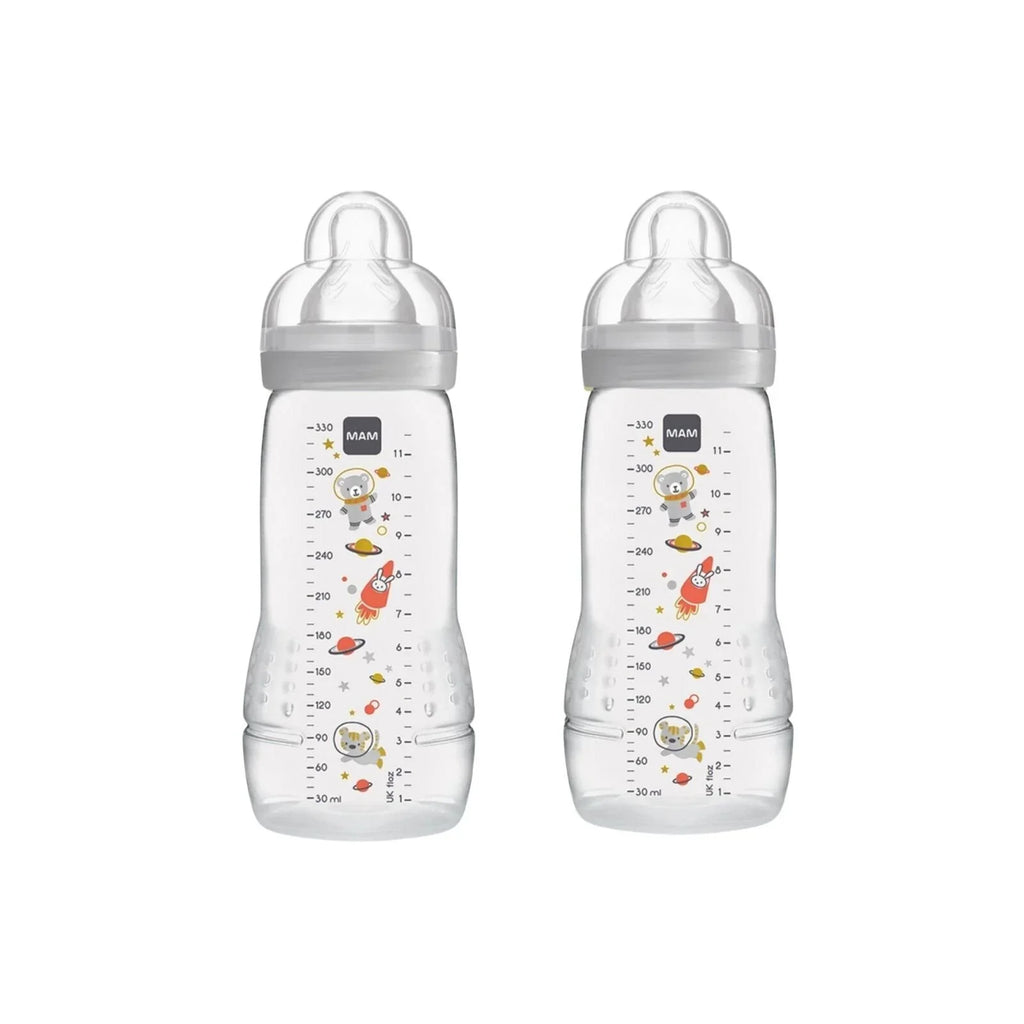 MAM Easy Active Bottle 330ml Unisex Pack of 2 Assorted