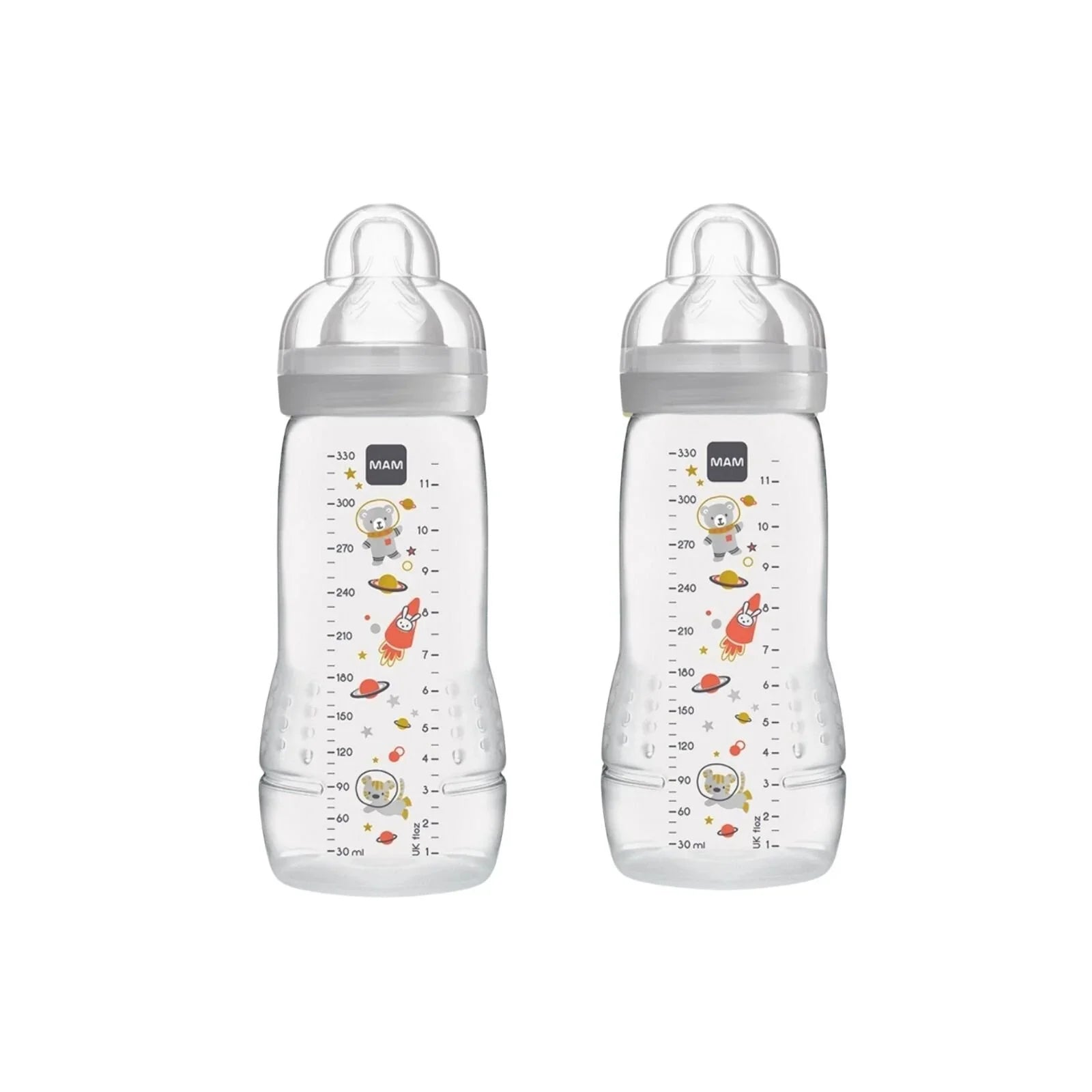MAM Easy Active Bottle 330ml Unisex Pack of 2 Assorted