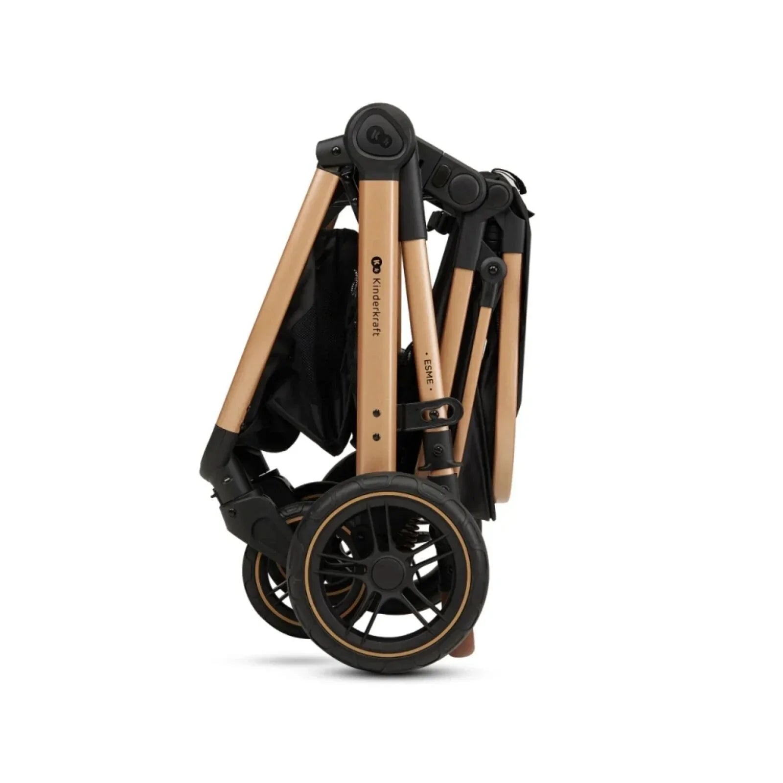 Kinderkraft Esme Pro 3-in-1 Travel System with Mink Pro Car Seat - Pure Black