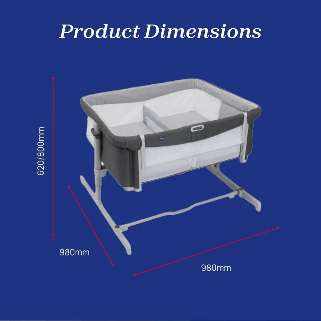 Chicco Next2Me Twins Crib - Magnet Grey