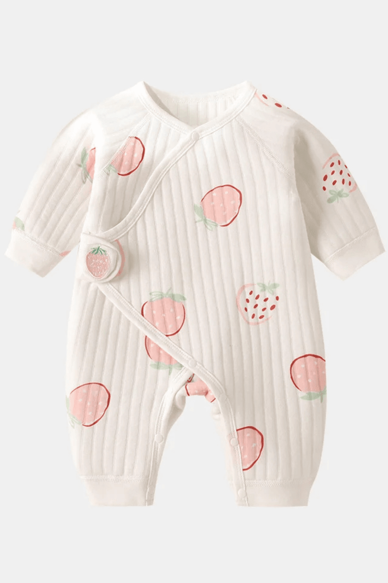The Cozy Pink Boucle Baby Bear & Strawberry Personalised Gift Box