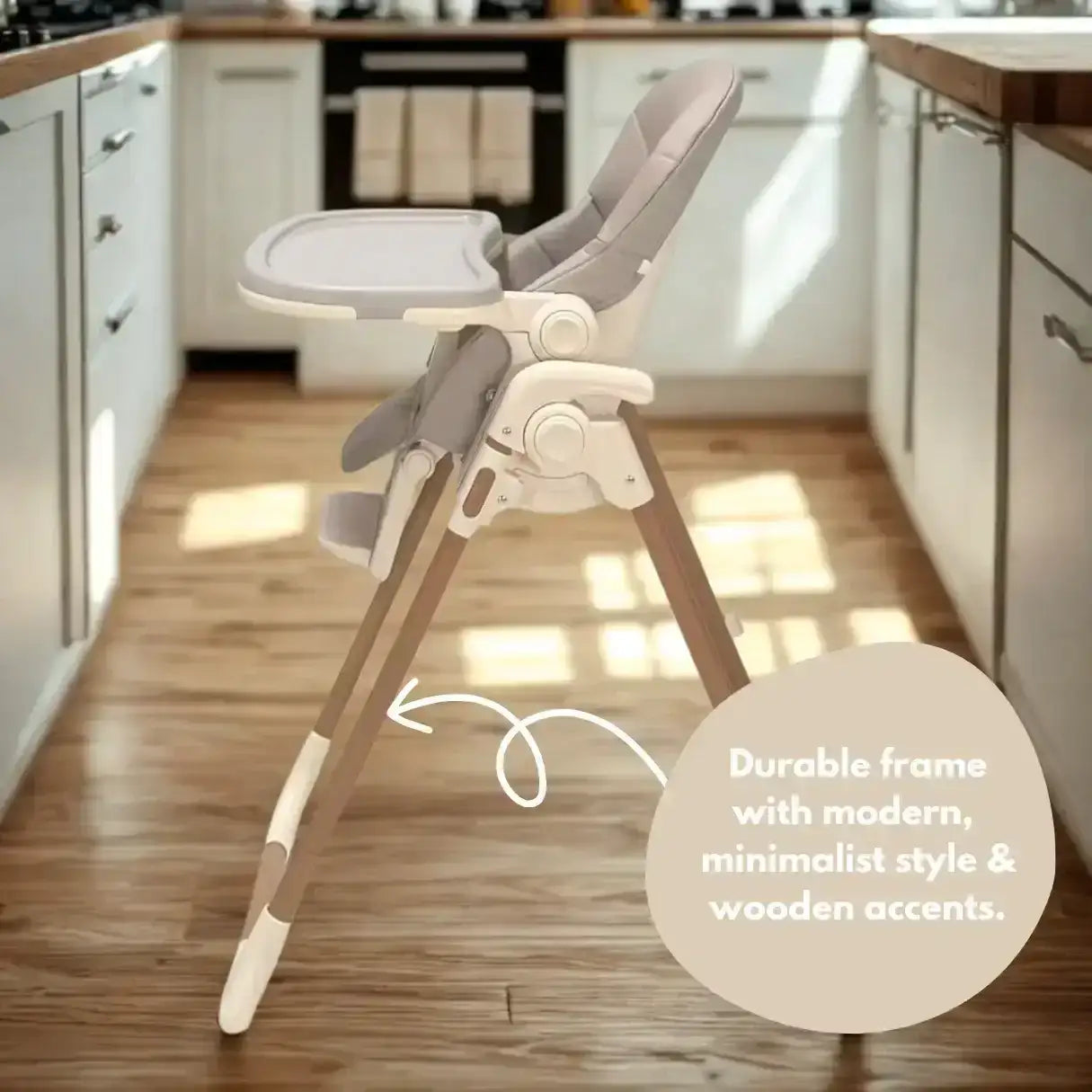 Flare Foldable High Chair - Beige