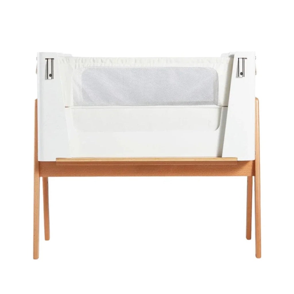 Gaia Baby Hera Bedside Crib² - White/Natural