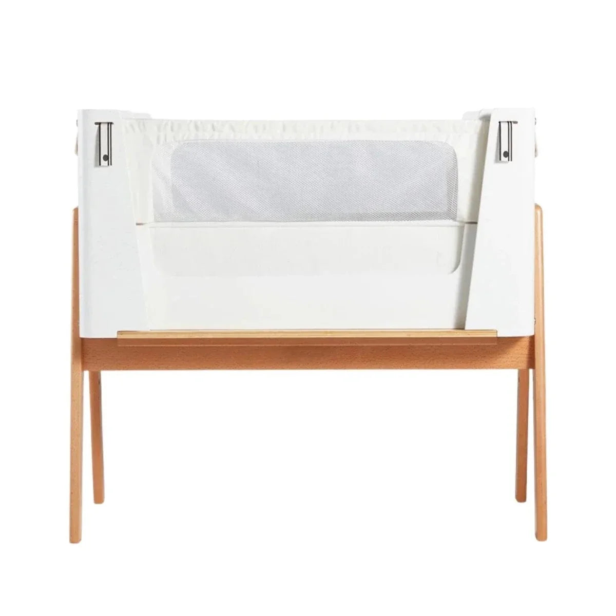 Gaia Baby Hera Bedside Crib² - White/Natural