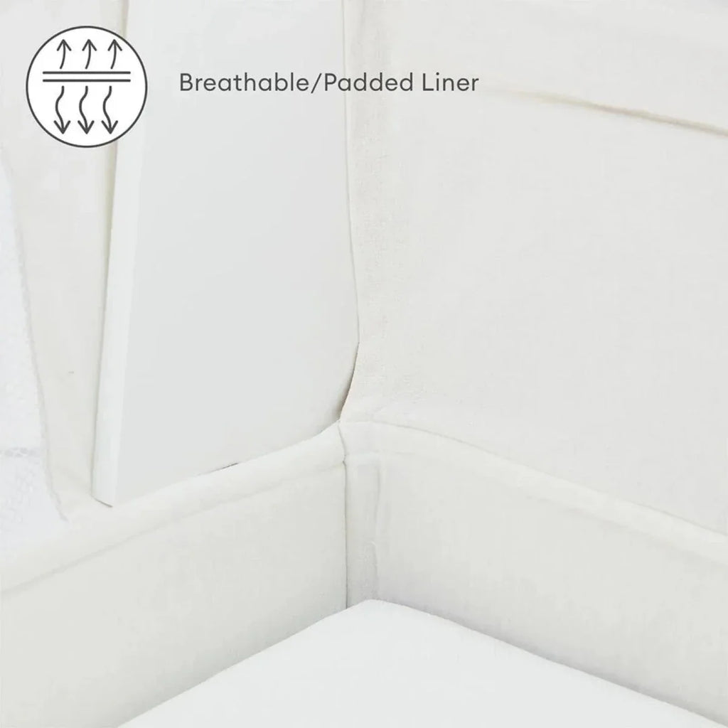 Gaia Baby Hera Bedside Crib² - White/Natural