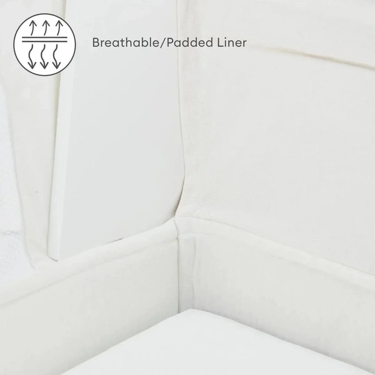 Gaia Baby Hera Bedside Crib² - White/Natural