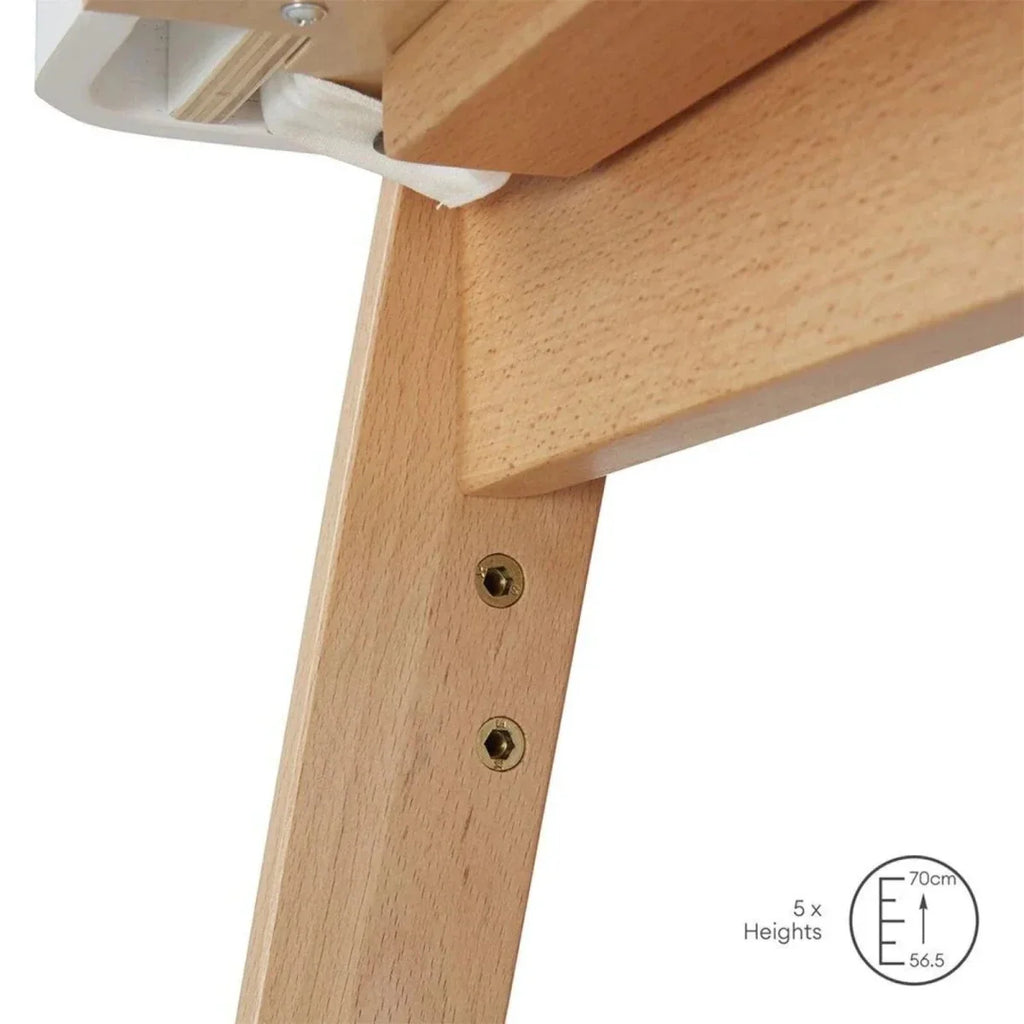 Gaia Baby Hera Bedside Crib² - White/Natural