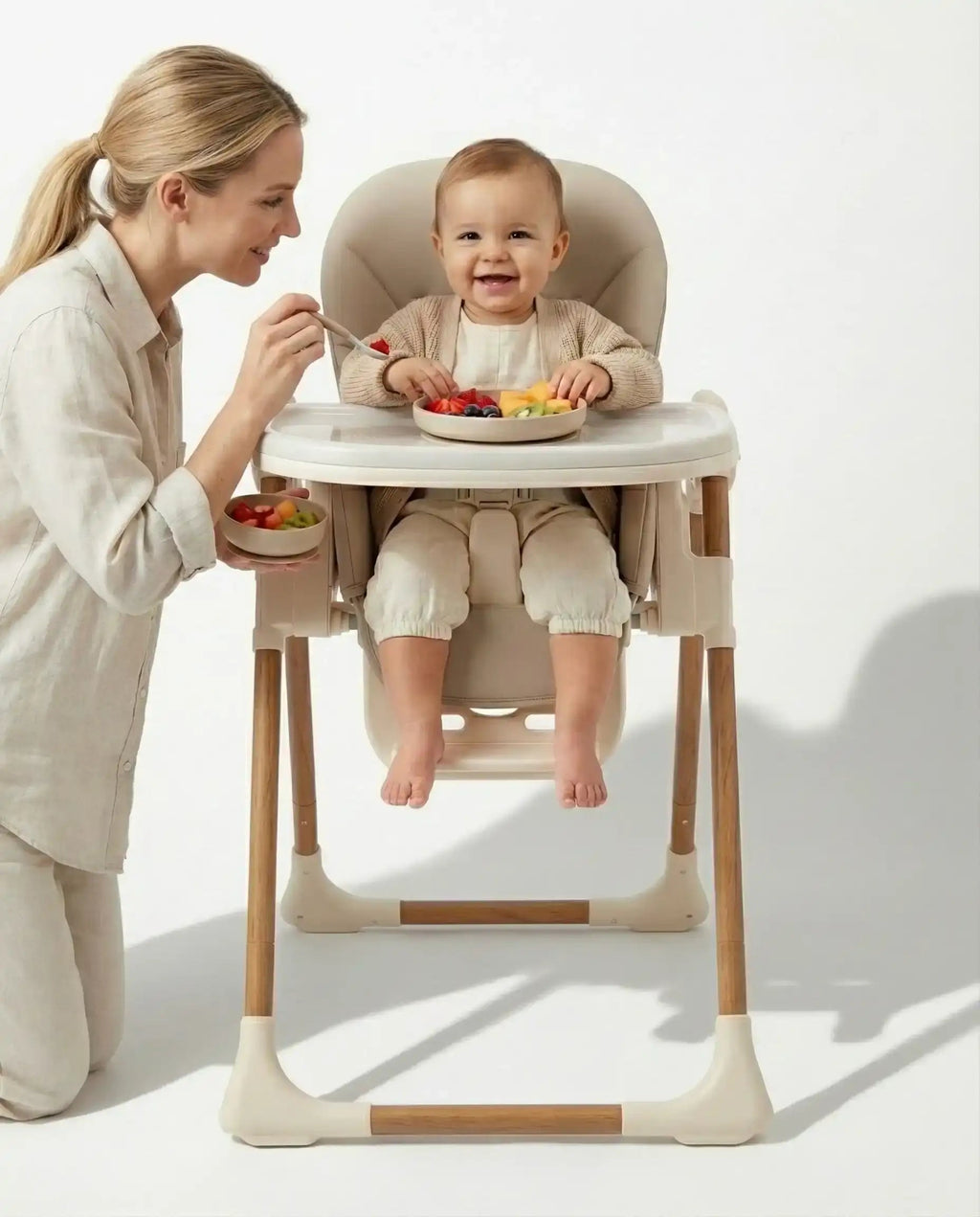 Flare Foldable High Chair - Beige