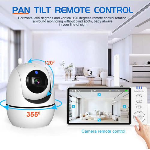 5 Inch Video Baby Monitor With Camera and speaker