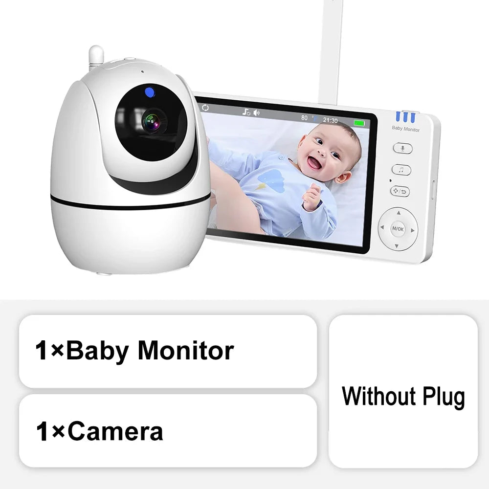 5 Inch Video Baby Monitor With Camera and speaker