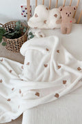 COZY Ultimate Personalised Microfibre Soft Baby Blanket l Bear & Bunny