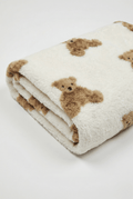 Bear Fleece Minky Blanket Super Soft