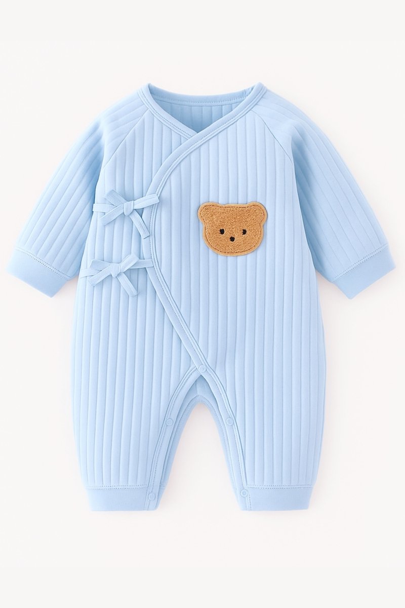 The Cozy Blue Boucle Baby Bear & Charming Bear Personalised Gift Box
