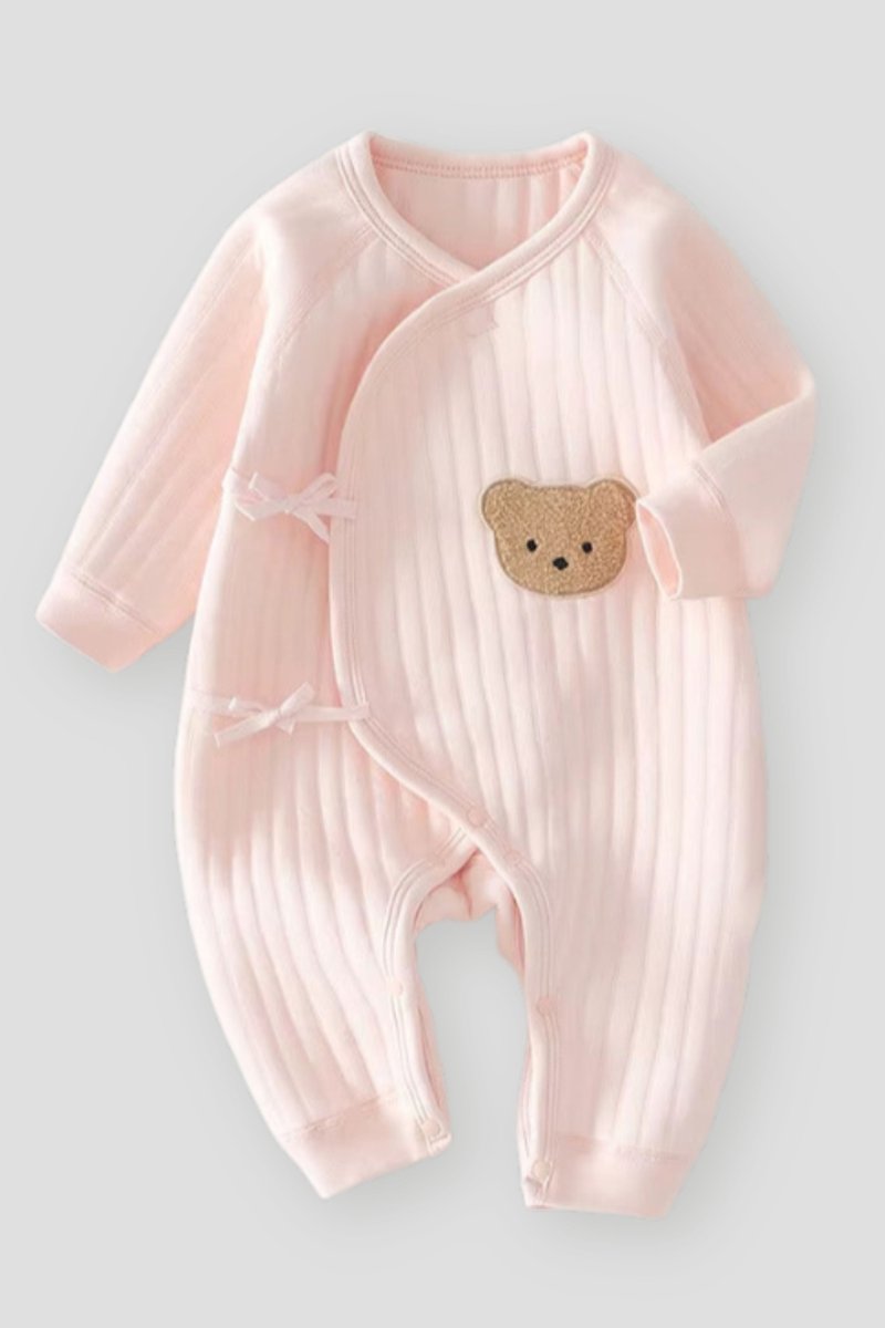 The Cozy Pink Boucle Baby Bear & Strawberry Personalised Gift Box