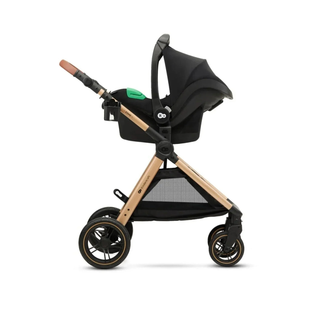 Kinderkraft Esme Pro 3-in-1 Travel System with Mink Pro Car Seat - Pure Black