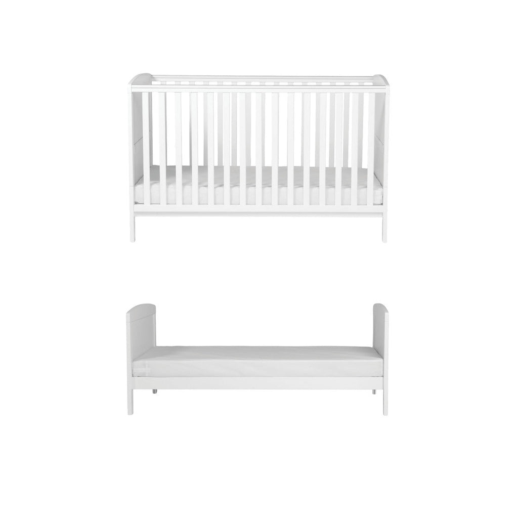 Bebe & Beyond Dreamer 140 x 70cm Cot Bed - White