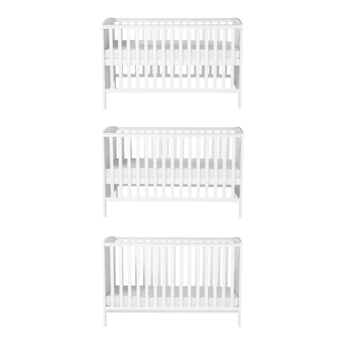 Bebe & Beyond Dreamer 140 x 70cm Cot Bed - White