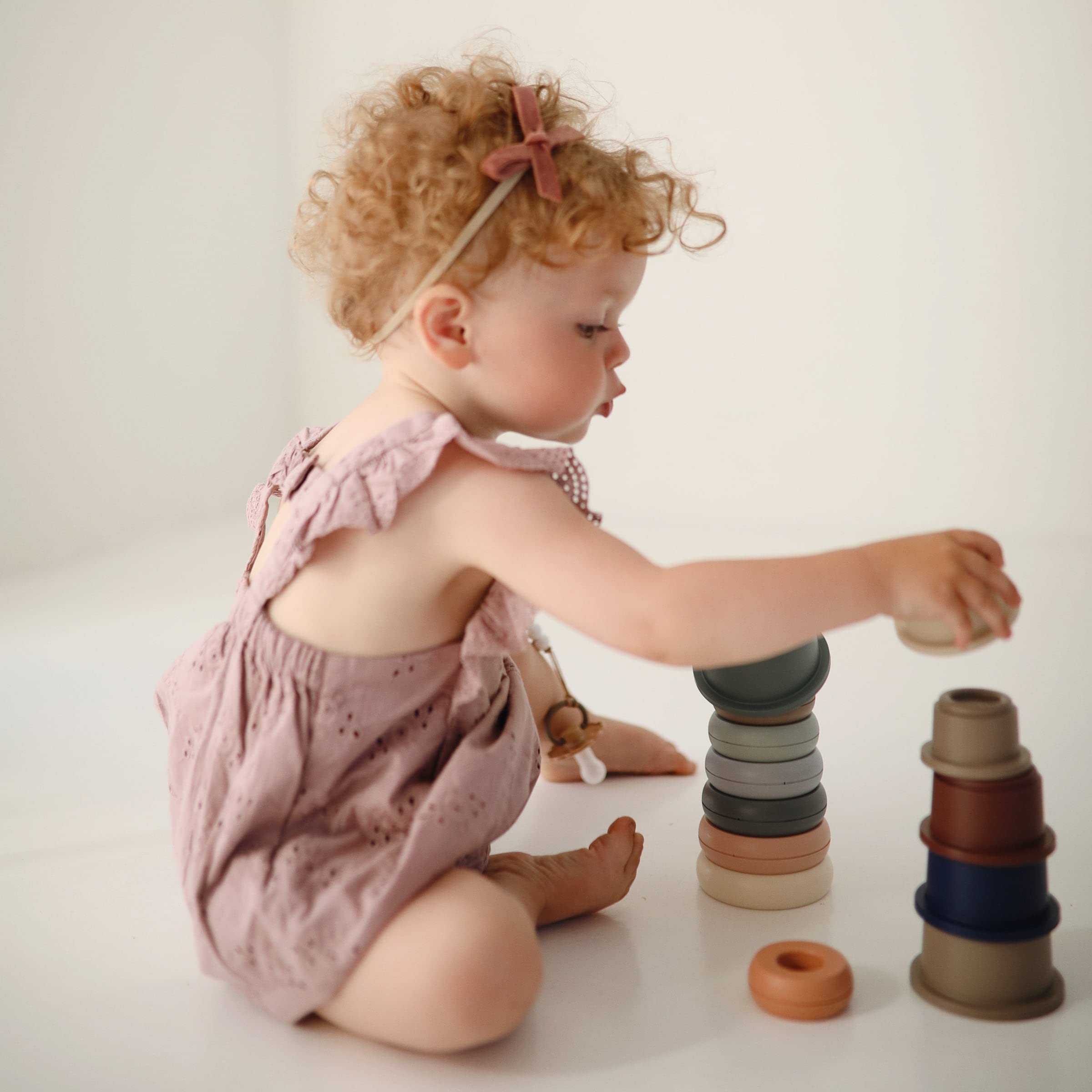 Mushie Stacking Cups Toy | Made in Denmark (Original)
